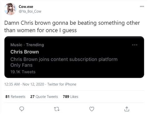 Chris Brown for $20 on OnlyFans Proves His Career。